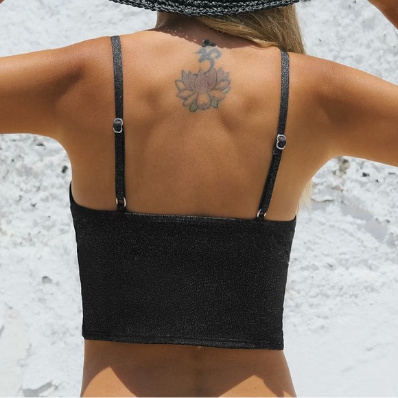 ‼️🚨💝3 for $25 💝🚨‼️ New Black Twist Front Bikini bottom - Picture 2 of 4